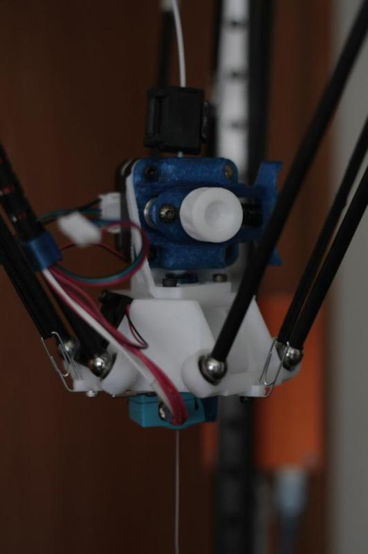 KMEV6T: Kossel magnetic effector for V6 Hotend (Threaded)
