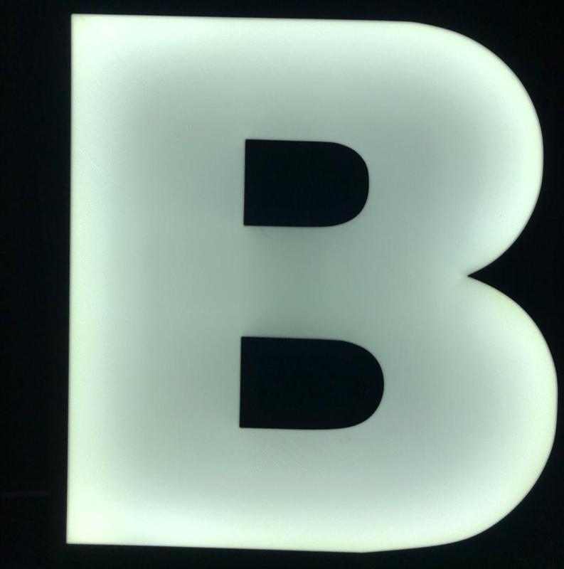 Letter B Lightbox