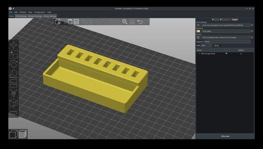 SD and USB storage tray