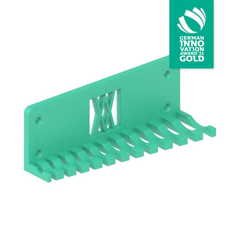 Combination Spanner Set 12pcs metric 6-22mm Wall Holder 056 I for screws or peg board