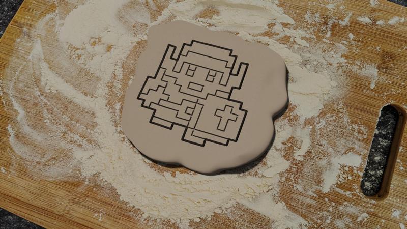 Classic Link from Legend of Zelda Cookie Cutter