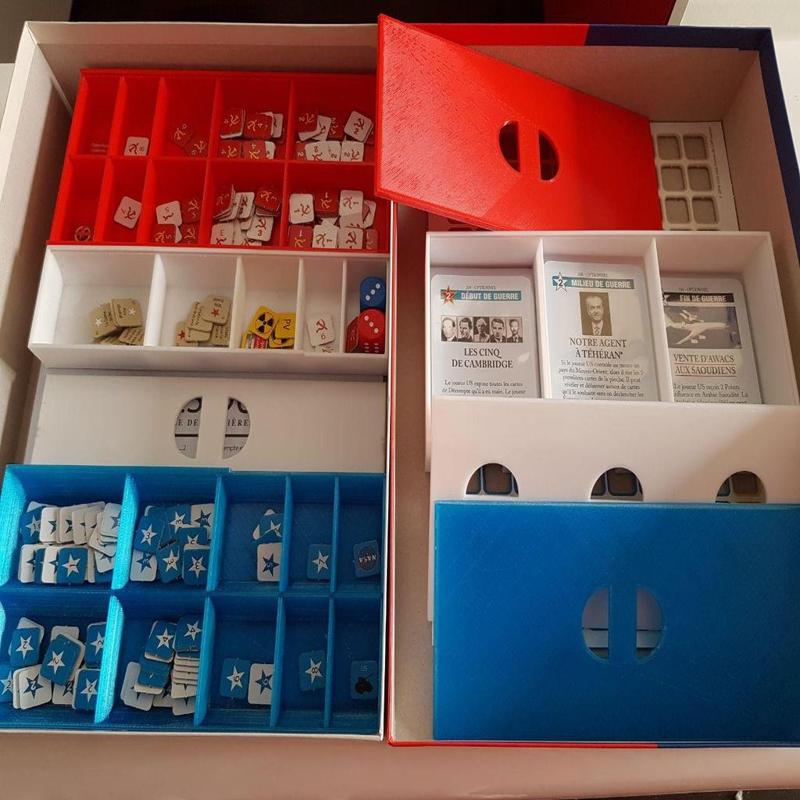 Twilight Struggle Insert - Ready To Play - Sleeved