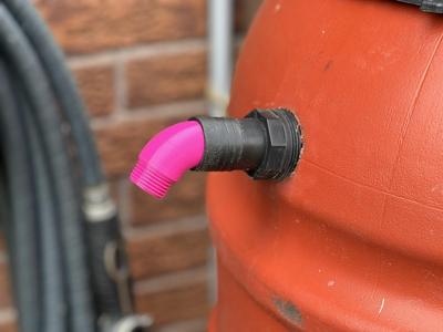 Barb hose fitting to garden hose adapter