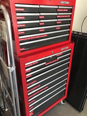 Easy Craftsman Toolbox Labels (Magnetic)
