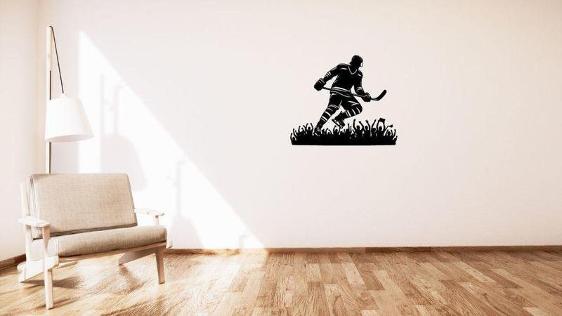 Hockey player wall or table decoration