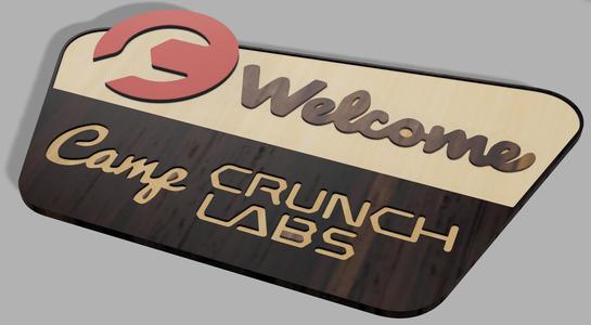 Crunch Labs Camp Placard