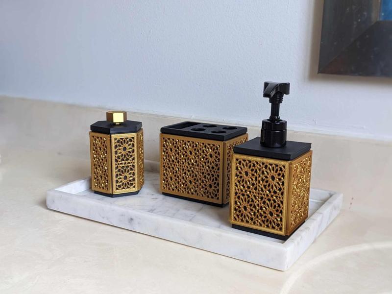 Moroccan Style Modular Bathroom Accessory Set