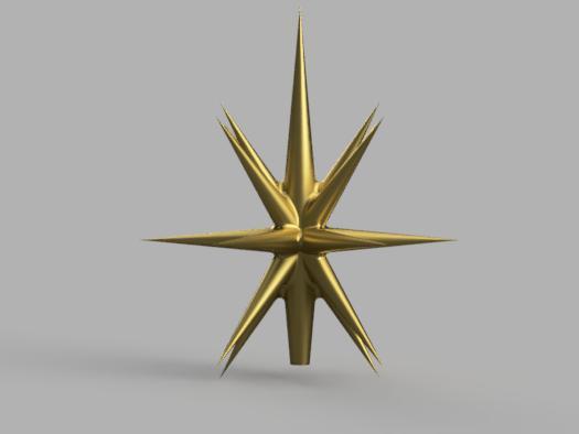 Star Burst Christmas Tree Topper 