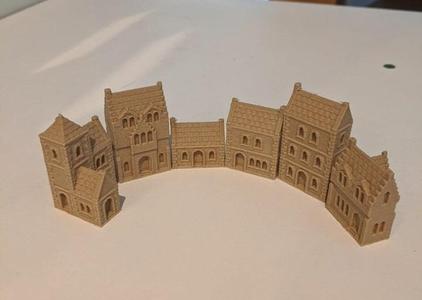 Wee Burgh Medieval Town or City (stone set01&02)