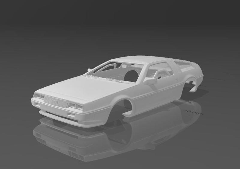 DMC-12 DeLorean Shell Body - Divided Parts for Easy Printing