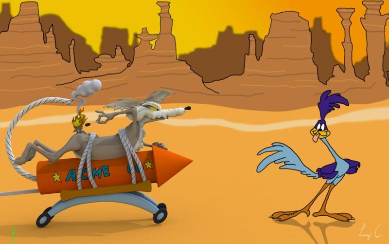 WILE E COYOTE (ACME ROCKET) // EL COYOTE Y EL CORRECAMINOS (COYOTE AND ROADRUNNER) (ACME ROCKET)
