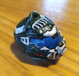 Doom Guy Helmet Keychain