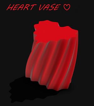 Twisted Heart Vase