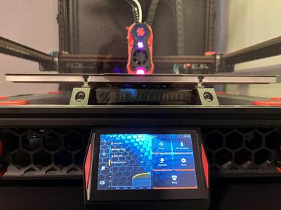 Waveshare 4.3" DSI touch screen housing for Voron 2.4 with clicky-clack fridge door mod (remix)