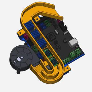 Stepperdriver Coolingduct for Artillery Sidewinder X1