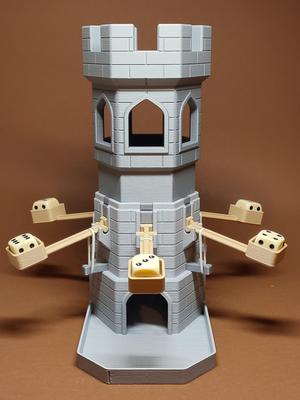 Catapult dice tower