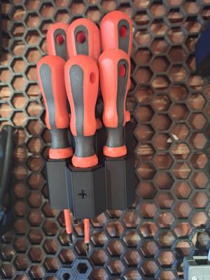 HSW Screwdriver Rack, with screwdriver marking.
