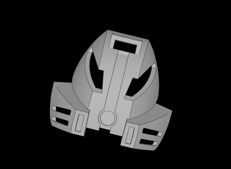 Lego Compatible (32568.dat) Bionicle Compatible Mask Kakama