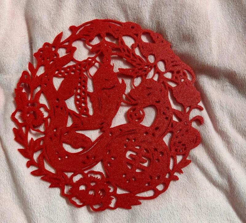 Year of the Snake Window Decoration