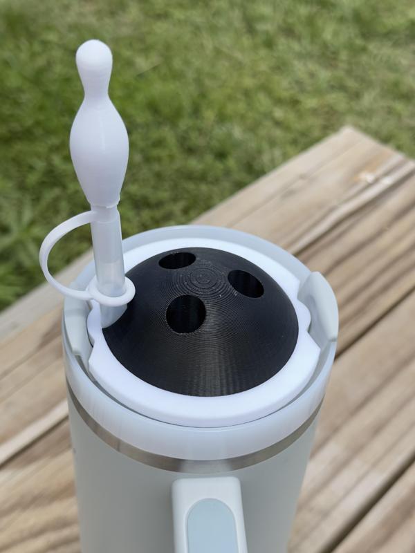 Bowling Ball Tumbler Lid Toppers – 3D Printable File (30oz & 40oz)