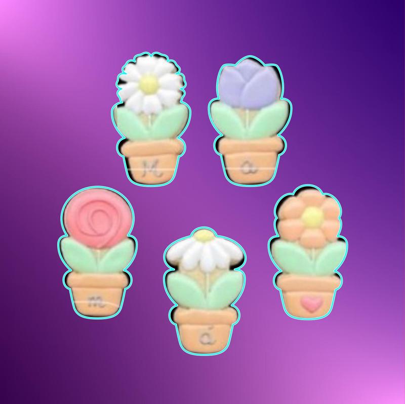 Mom Cutter Set #3 "Flowerpots" (5 designs)