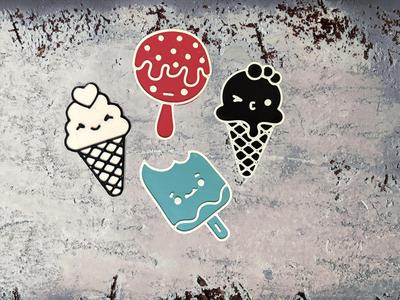 Ice cream fridge magnets