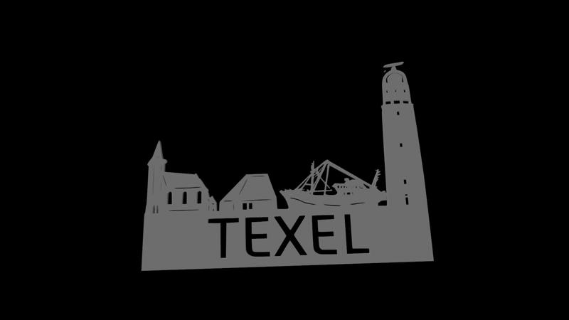 Island ofTexel Skyline Sign