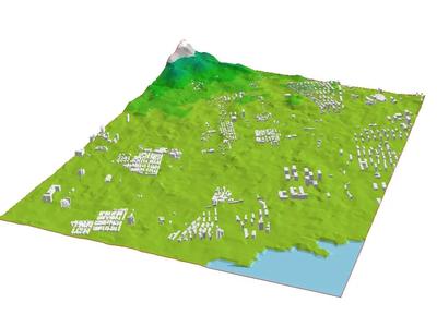 Huangdao District, Qingdao, site model