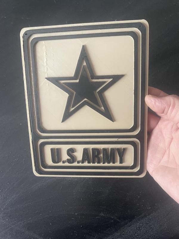 U.S. Army logo wall art