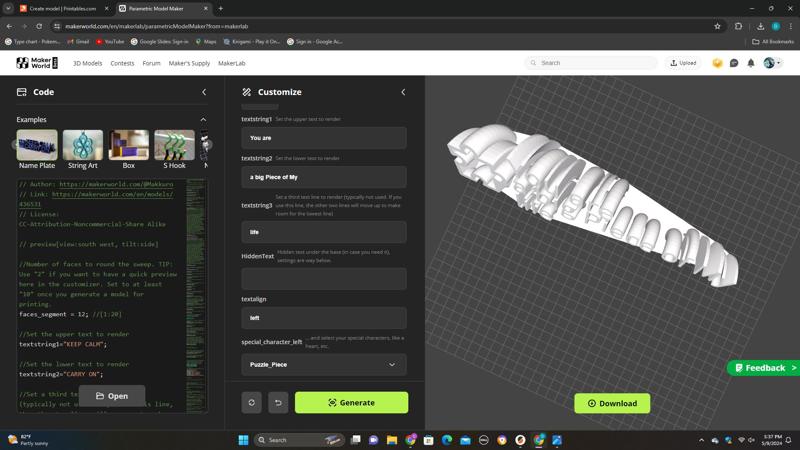 you are a big piece of my life