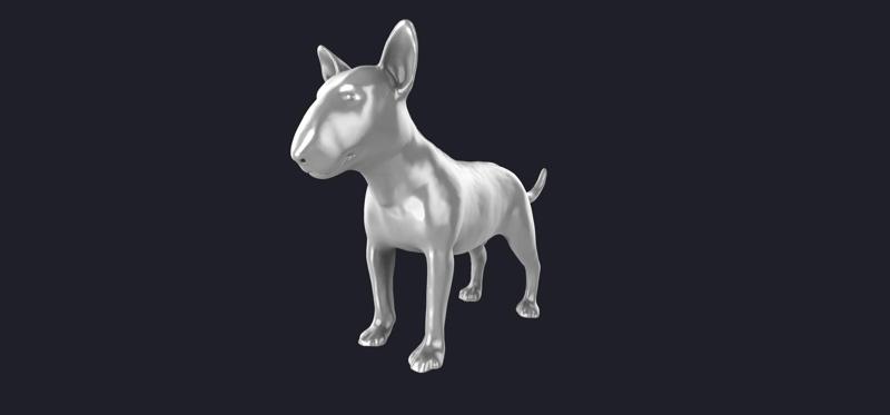 Bull Terrier dog 3D MODEL