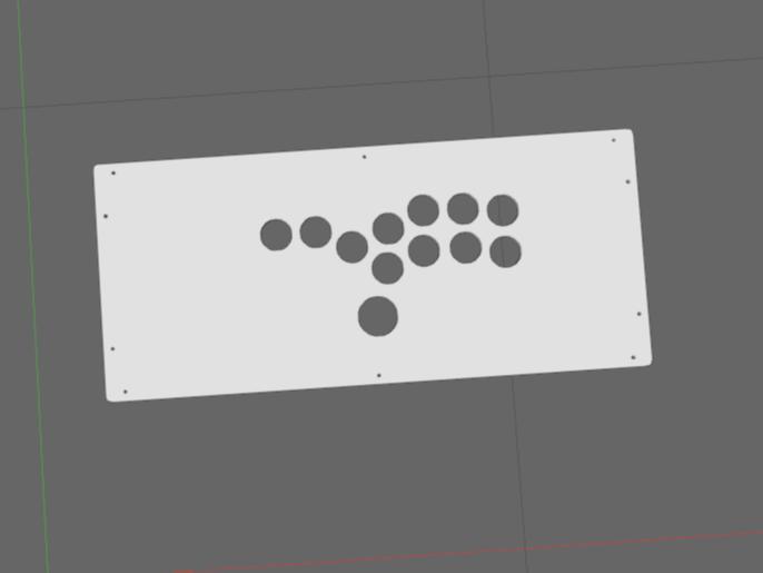 Very rough draft of hitbox faceplate replacement