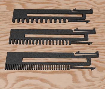 OTF Fidget Knife - MORE COMBS REMIX - CAD INCLUDED