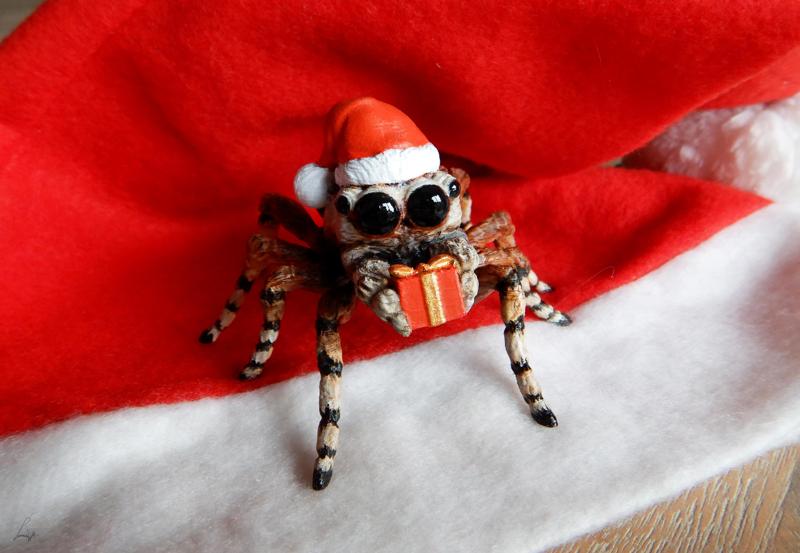 Giant Jumping Spider Santa
