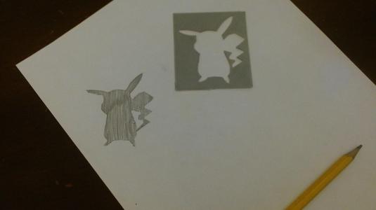 Pikachu Stencil