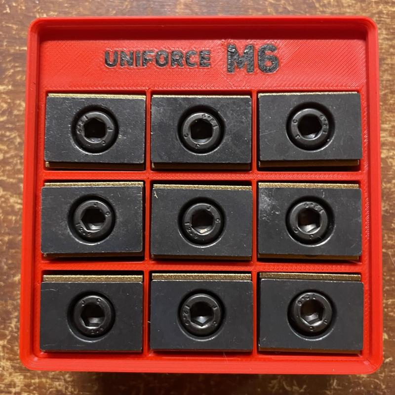 Gridfinity Uniforce M6 / M8 Holder