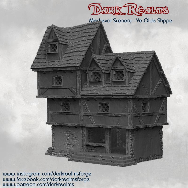 Dark Realms Medieval Scenery - Ye Olde Shoppe