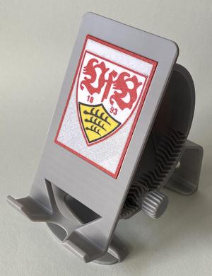 Multi-color Cover Plate for revised Phone Holder (here: VfB Stuttgart)