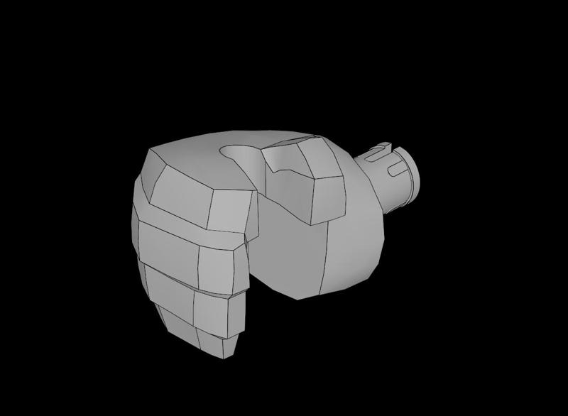 Lego Compatible (10126.dat) Bigfig Hulk Hand Right