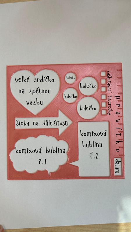 Učitelská šablona / stencil for teachers