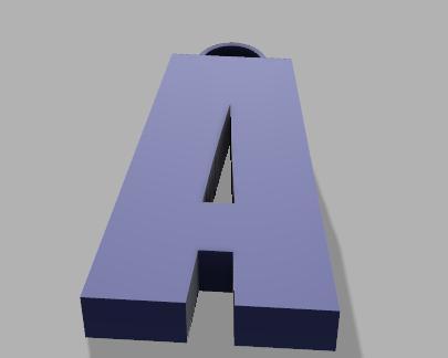 Llavero de la letra A