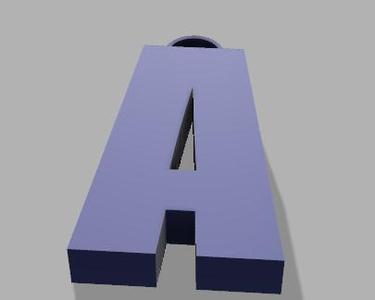 Llavero de la letra A