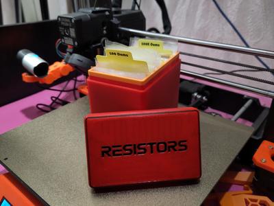 Tight and Tidy Resistor Storage Box (parametric)