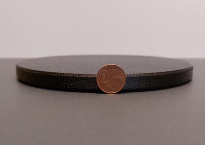 Low profile (12 mm) motorized turntable without bearings. (160 mm diameter)