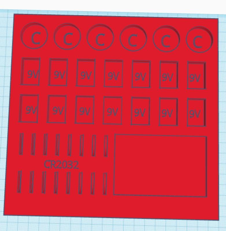 Battery Organizer 2 C/9v/CR2032