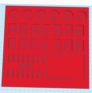 Battery Organizer 2 C/9v/CR2032