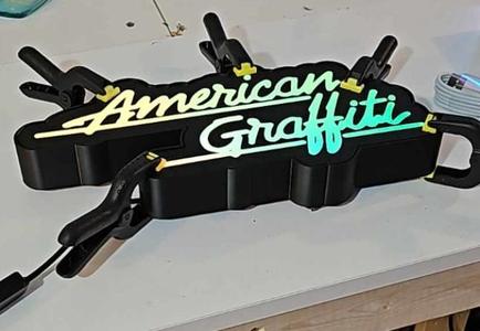 American Gratifi led lightbox