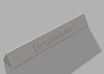 customizable nameplate for office