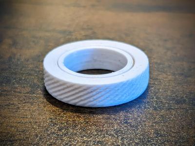 Clicking Ratchet Fidget Ring 2.0 (Print-in-place)
