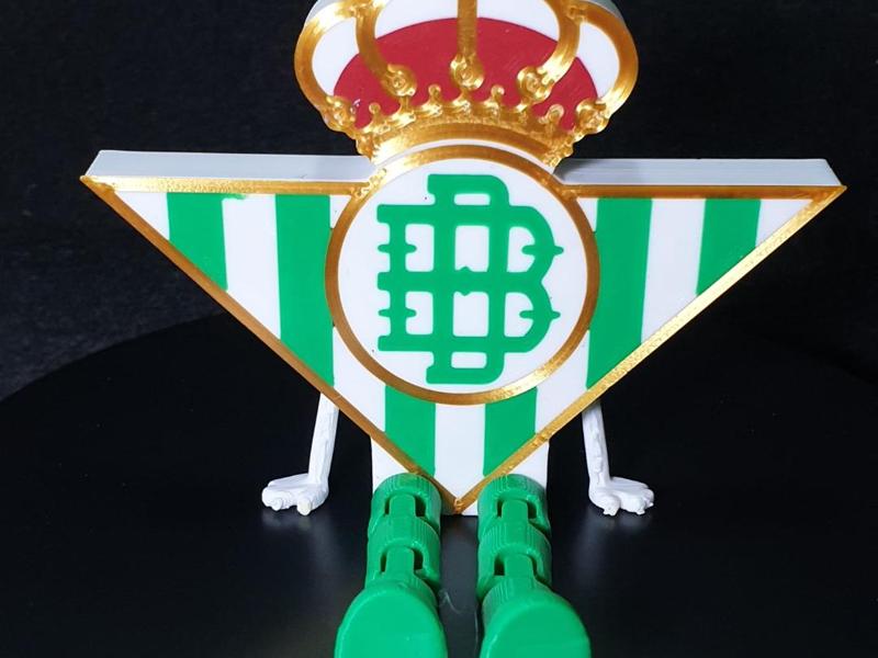 Real Betis Balompie shield with flexi legs